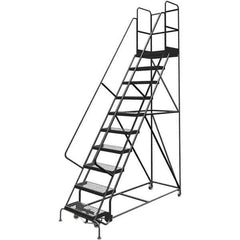 TRI-ARC - Rolling & Wall Mounted Ladders & Platforms Type: Rolling Warehouse Ladder Style: Rolling Platform Ladder - Industrial Tool & Supply