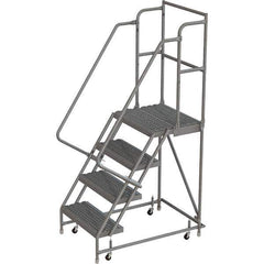 TRI-ARC - Rolling & Wall Mounted Ladders & Platforms Type: Rolling Warehouse Ladder Style: Rolling Platform Ladder - Industrial Tool & Supply