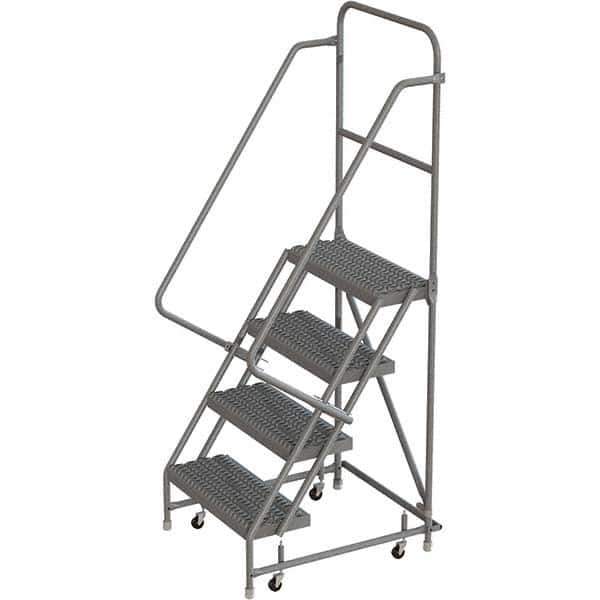 TRI-ARC - Rolling & Wall Mounted Ladders & Platforms Type: Rolling Warehouse Ladder Style: Rolling Platform Ladder - Industrial Tool & Supply