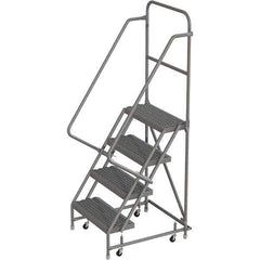 TRI-ARC - Rolling & Wall Mounted Ladders & Platforms Type: Rolling Warehouse Ladder Style: Rolling Platform Ladder - Industrial Tool & Supply