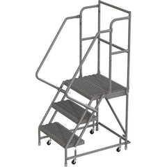 TRI-ARC - Rolling & Wall Mounted Ladders & Platforms Type: Rolling Warehouse Ladder Style: Rolling Platform Ladder - Industrial Tool & Supply