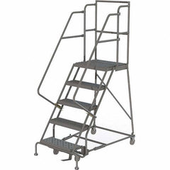 TRI-ARC - Rolling & Wall Mounted Ladders & Platforms Type: Rolling Warehouse Ladder Style: Rolling Platform Ladder - Industrial Tool & Supply