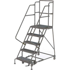 TRI-ARC - Rolling & Wall Mounted Ladders & Platforms Type: Rolling Warehouse Ladder Style: Rolling Platform Ladder - Industrial Tool & Supply