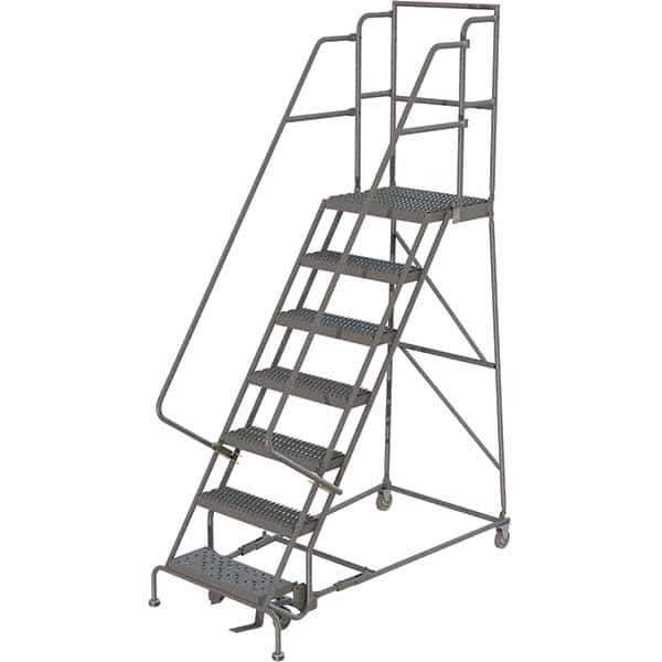 TRI-ARC - Rolling & Wall Mounted Ladders & Platforms Type: Rolling Warehouse Ladder Style: Rolling Platform Ladder - Industrial Tool & Supply