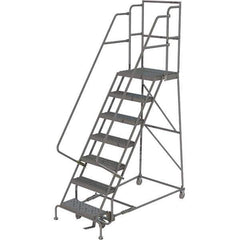 TRI-ARC - Rolling & Wall Mounted Ladders & Platforms Type: Rolling Warehouse Ladder Style: Rolling Platform Ladder - Industrial Tool & Supply