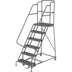TRI-ARC - Rolling & Wall Mounted Ladders & Platforms Type: Rolling Warehouse Ladder Style: Rolling Platform Ladder - Industrial Tool & Supply