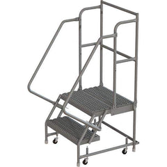 TRI-ARC - Rolling & Wall Mounted Ladders & Platforms Type: Rolling Warehouse Ladder Style: Rolling Platform Ladder - Industrial Tool & Supply