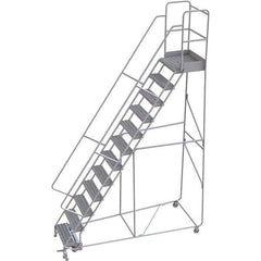 TRI-ARC - Rolling & Wall Mounted Ladders & Platforms Type: Rolling Warehouse Ladder Style: Rolling Safety Ladder - Industrial Tool & Supply