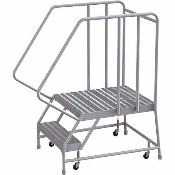 TRI-ARC - Rolling & Wall Mounted Ladders & Platforms Type: Rolling Warehouse Ladder Style: Rolling Safety Ladder - Industrial Tool & Supply