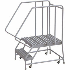 TRI-ARC - Rolling & Wall Mounted Ladders & Platforms Type: Rolling Warehouse Ladder Style: Rolling Safety Ladder - Industrial Tool & Supply