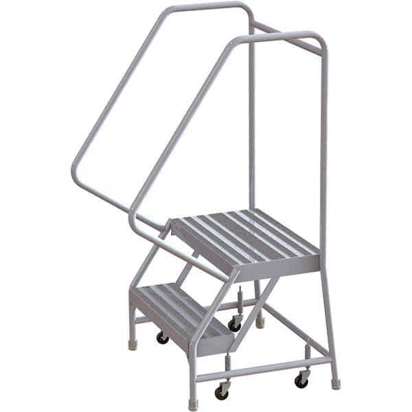 TRI-ARC - Rolling & Wall Mounted Ladders & Platforms Type: Rolling Warehouse Ladder Style: Rolling Safety Ladder - Industrial Tool & Supply