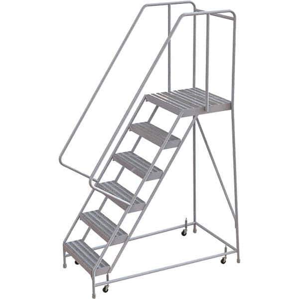TRI-ARC - Rolling & Wall Mounted Ladders & Platforms Type: Rolling Warehouse Ladder Style: Rolling Safety Ladder - Industrial Tool & Supply