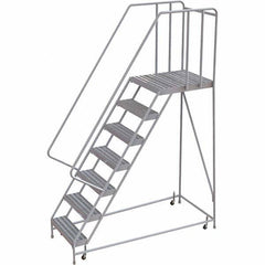 TRI-ARC - Rolling & Wall Mounted Ladders & Platforms Type: Rolling Warehouse Ladder Style: Rolling Safety Ladder - Industrial Tool & Supply