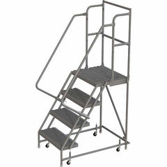 TRI-ARC - Rolling & Wall Mounted Ladders & Platforms Type: Rolling Warehouse Ladder Style: Rolling Platform Ladder - Industrial Tool & Supply