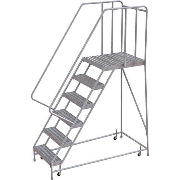 TRI-ARC - Rolling & Wall Mounted Ladders & Platforms Type: Rolling Warehouse Ladder Style: Rolling Safety Ladder - Industrial Tool & Supply