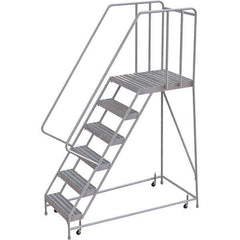 TRI-ARC - Rolling & Wall Mounted Ladders & Platforms Type: Rolling Warehouse Ladder Style: Rolling Safety Ladder - Industrial Tool & Supply