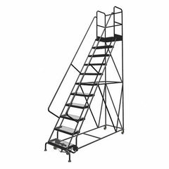 TRI-ARC - Rolling & Wall Mounted Ladders & Platforms Type: Rolling Warehouse Ladder Style: Rolling Platform Ladder - Industrial Tool & Supply