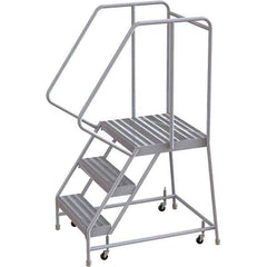 TRI-ARC - Rolling & Wall Mounted Ladders & Platforms Type: Rolling Warehouse Ladder Style: Rolling Safety Ladder - Industrial Tool & Supply