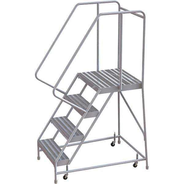 TRI-ARC - Rolling & Wall Mounted Ladders & Platforms Type: Rolling Warehouse Ladder Style: Rolling Safety Ladder - Industrial Tool & Supply