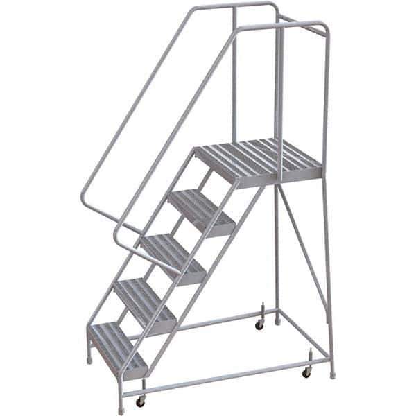 TRI-ARC - Rolling & Wall Mounted Ladders & Platforms Type: Rolling Warehouse Ladder Style: Rolling Safety Ladder - Industrial Tool & Supply