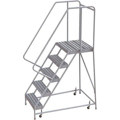 TRI-ARC - Rolling & Wall Mounted Ladders & Platforms Type: Rolling Warehouse Ladder Style: Rolling Safety Ladder - Industrial Tool & Supply