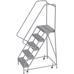 TRI-ARC - Rolling & Wall Mounted Ladders & Platforms Type: Rolling Warehouse Ladder Style: Rolling Safety Ladder - Industrial Tool & Supply