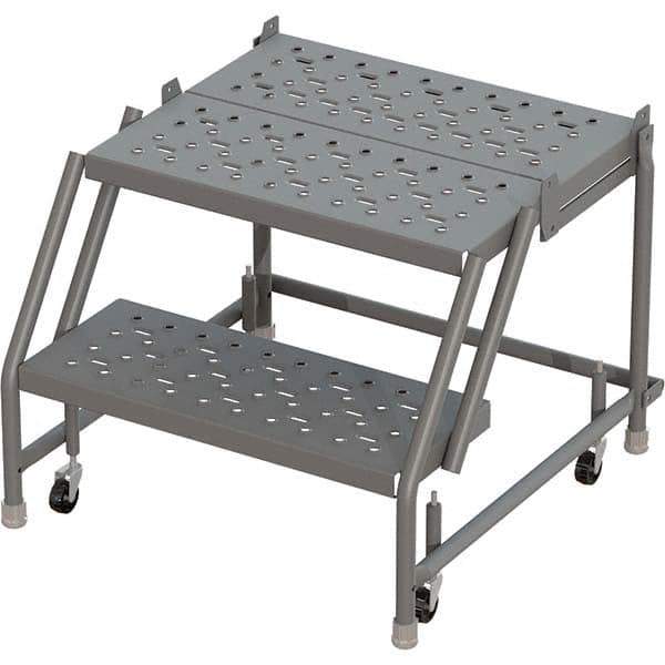 TRI-ARC - Rolling & Wall Mounted Ladders & Platforms Type: Rolling Warehouse Ladder Style: Rolling Platform Ladder - Industrial Tool & Supply