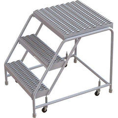 TRI-ARC - Rolling & Wall Mounted Ladders & Platforms Type: Rolling Warehouse Ladder Style: Rolling Safety Ladder - Industrial Tool & Supply