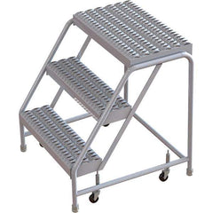 TRI-ARC - Rolling & Wall Mounted Ladders & Platforms Type: Rolling Warehouse Ladder Style: Rolling Safety Ladder - Industrial Tool & Supply