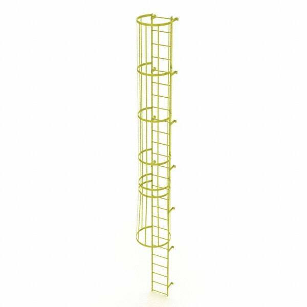 TRI-ARC - Rolling & Wall Mounted Ladders & Platforms Type: Fixed Ladder Style: Safety Cage - Industrial Tool & Supply