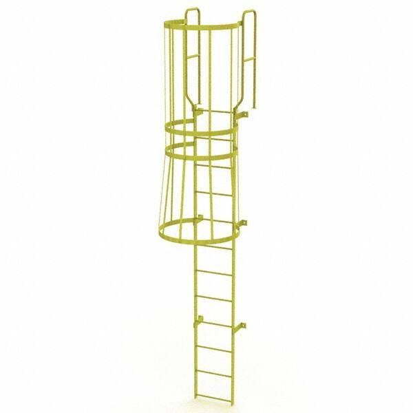 TRI-ARC - Rolling & Wall Mounted Ladders & Platforms Type: Fixed Ladder Style: Safety Cage - Industrial Tool & Supply