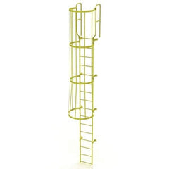 TRI-ARC - Rolling & Wall Mounted Ladders & Platforms Type: Fixed Ladder Style: Safety Cage - Industrial Tool & Supply