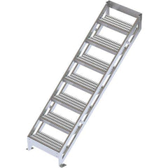 TRI-ARC - Rolling & Wall Mounted Ladders & Platforms Type: Ladder Style: Stair Unit - Industrial Tool & Supply