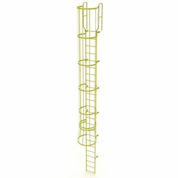 TRI-ARC - Rolling & Wall Mounted Ladders & Platforms Type: Fixed Ladder Style: Safety Cage - Industrial Tool & Supply