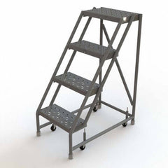 TRI-ARC - Rolling & Wall Mounted Ladders & Platforms Type: Rolling Warehouse Ladder Style: Rolling Platform Ladder - Industrial Tool & Supply