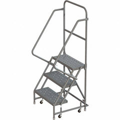 TRI-ARC - Rolling & Wall Mounted Ladders & Platforms Type: Rolling Warehouse Ladder Style: Rolling Platform Ladder - Industrial Tool & Supply