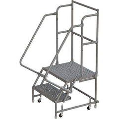 TRI-ARC - Rolling & Wall Mounted Ladders & Platforms Type: Rolling Warehouse Ladder Style: Rolling Platform Ladder - Industrial Tool & Supply