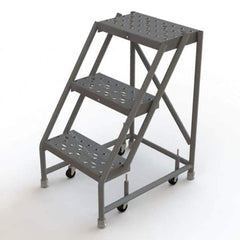 TRI-ARC - Rolling & Wall Mounted Ladders & Platforms Type: Rolling Warehouse Ladder Style: Rolling Platform Ladder - Industrial Tool & Supply