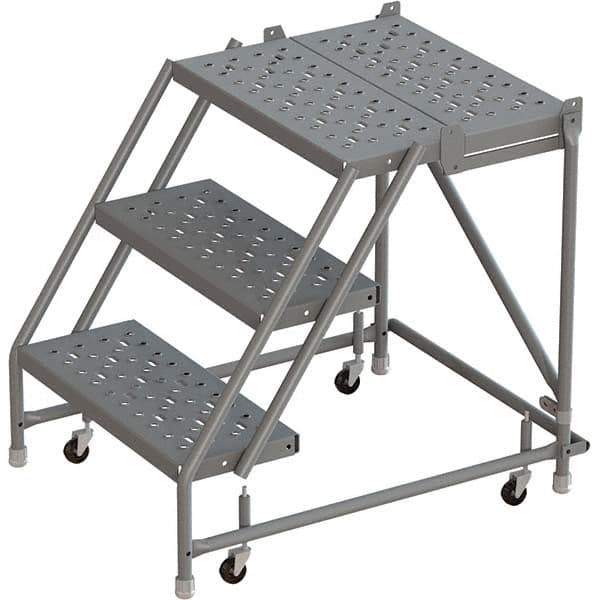TRI-ARC - Rolling & Wall Mounted Ladders & Platforms Type: Rolling Warehouse Ladder Style: Rolling Platform Ladder - Industrial Tool & Supply