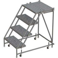 TRI-ARC - Rolling & Wall Mounted Ladders & Platforms Type: Rolling Warehouse Ladder Style: Rolling Platform Ladder - Industrial Tool & Supply