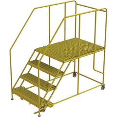 TRI-ARC - Rolling & Wall Mounted Ladders & Platforms Type: Rolling Work Platform Style: Steel Work Platform - Industrial Tool & Supply