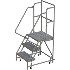TRI-ARC - Rolling & Wall Mounted Ladders & Platforms Type: Rolling Warehouse Ladder Style: Rolling Platform Ladder - Industrial Tool & Supply