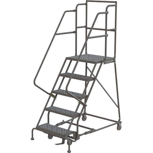 TRI-ARC - Rolling & Wall Mounted Ladders & Platforms Type: Rolling Warehouse Ladder Style: Rolling Platform Ladder - Industrial Tool & Supply