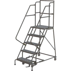 TRI-ARC - Rolling & Wall Mounted Ladders & Platforms Type: Rolling Warehouse Ladder Style: Rolling Platform Ladder - Industrial Tool & Supply