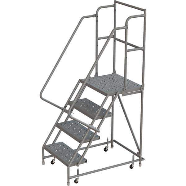 TRI-ARC - Rolling & Wall Mounted Ladders & Platforms Type: Rolling Warehouse Ladder Style: Rolling Platform Ladder - Industrial Tool & Supply