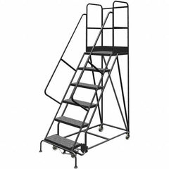 TRI-ARC - Rolling & Wall Mounted Ladders & Platforms Type: Rolling Warehouse Ladder Style: Rolling Platform Ladder - Industrial Tool & Supply