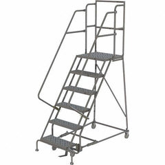 TRI-ARC - Rolling & Wall Mounted Ladders & Platforms Type: Rolling Warehouse Ladder Style: Rolling Platform Ladder - Industrial Tool & Supply