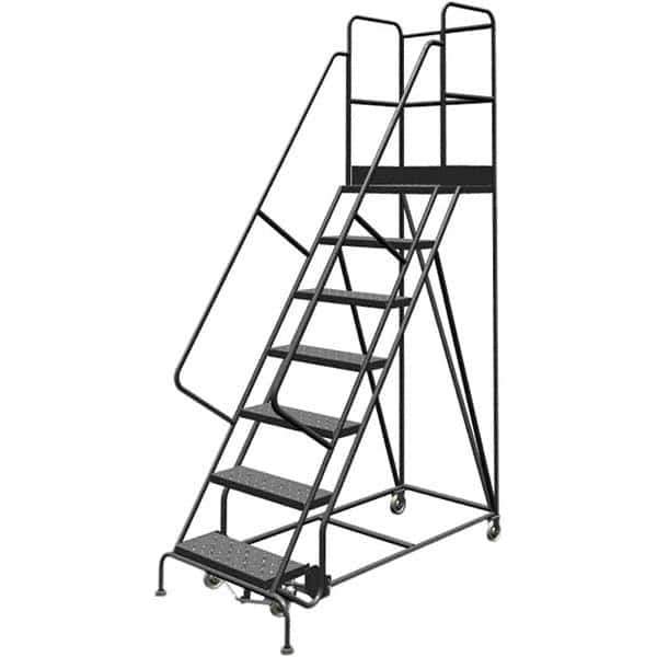 TRI-ARC - Rolling & Wall Mounted Ladders & Platforms Type: Rolling Warehouse Ladder Style: Rolling Platform Ladder - Industrial Tool & Supply