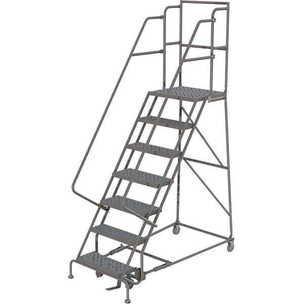 TRI-ARC - Rolling & Wall Mounted Ladders & Platforms Type: Rolling Warehouse Ladder Style: Rolling Platform Ladder - Industrial Tool & Supply