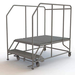TRI-ARC - Rolling & Wall Mounted Ladders & Platforms Type: Rolling Work Platform Style: Steel Work Platform - Industrial Tool & Supply